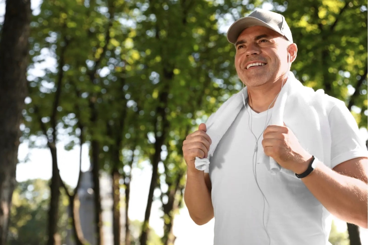 Man Smiling and Walking, Reducing Prostate Cancer Risk
